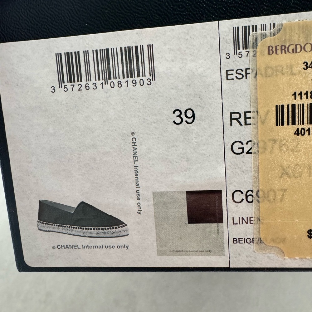 CHANEL Canvas Espadrilles, Lambskin insoles - Picture 13 of 14
